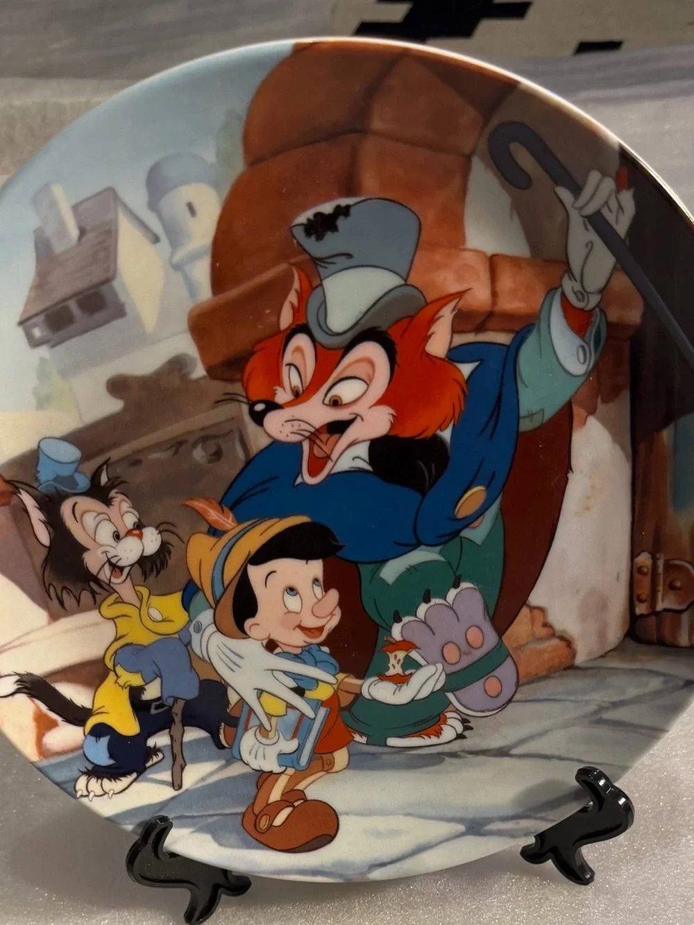 Vintage Pinocchio Wall Plate - Multicolor Decorative Home Wall Decor